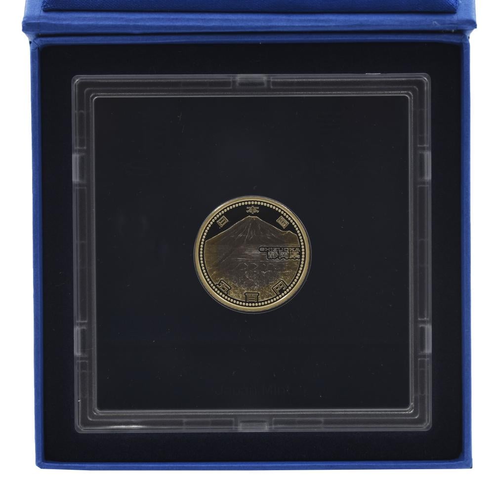Коллекционная монета Япония 500 иен 2013 биметалл Proof Префектуры Сидзуока в сувенирной упаковке (М21356)