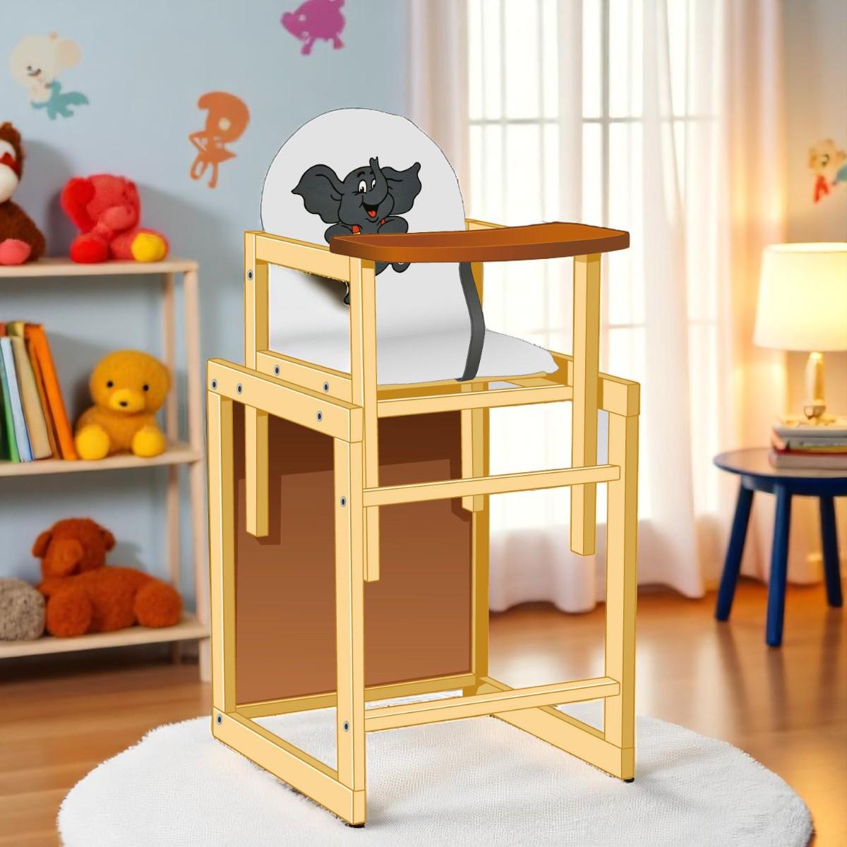 Стульчик для кормления Мася Слоник Белый (№2016) - фото 2 Стульчик для кормления Мася Слоник Белый (№2016) - фото 2