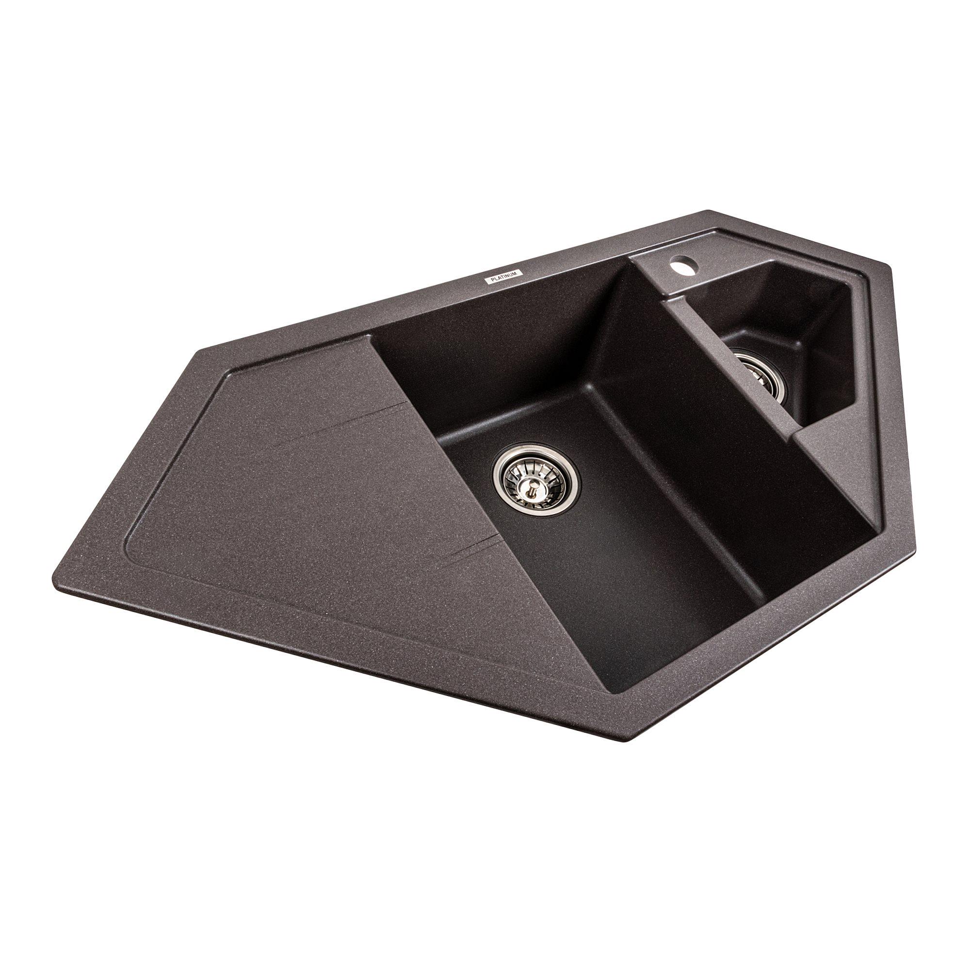 Мийка гранітна для кухні Platinum 9950 PANDORA матова Гренадін - фото 2 Мийка гранітна для кухні Platinum 9950 PANDORA матова Гренадін - фото 2