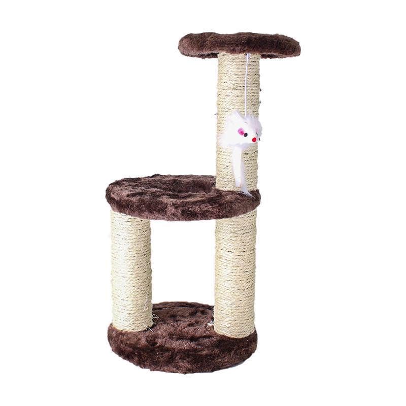 Когтеточка для кота с полками и игрушкой Taotaopets 0072203 41x20x18,5 см Coffee домашних животных Когтеточка для кота с полками и игрушкой Taotaopets 0072203 41x20x18,5 см Coffee домашних животных