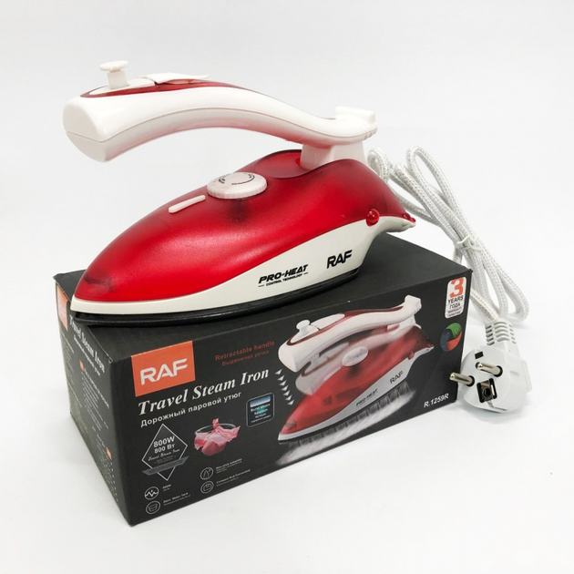 Утюг паровой RAF для отпаривания одежды Красный (R-1259B) - фото 5