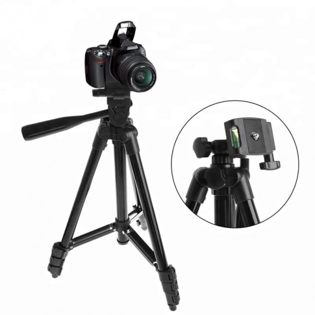 Штатив для телефона и фотоаппарата Tripod 3120 тренога трипод с чехлом черный