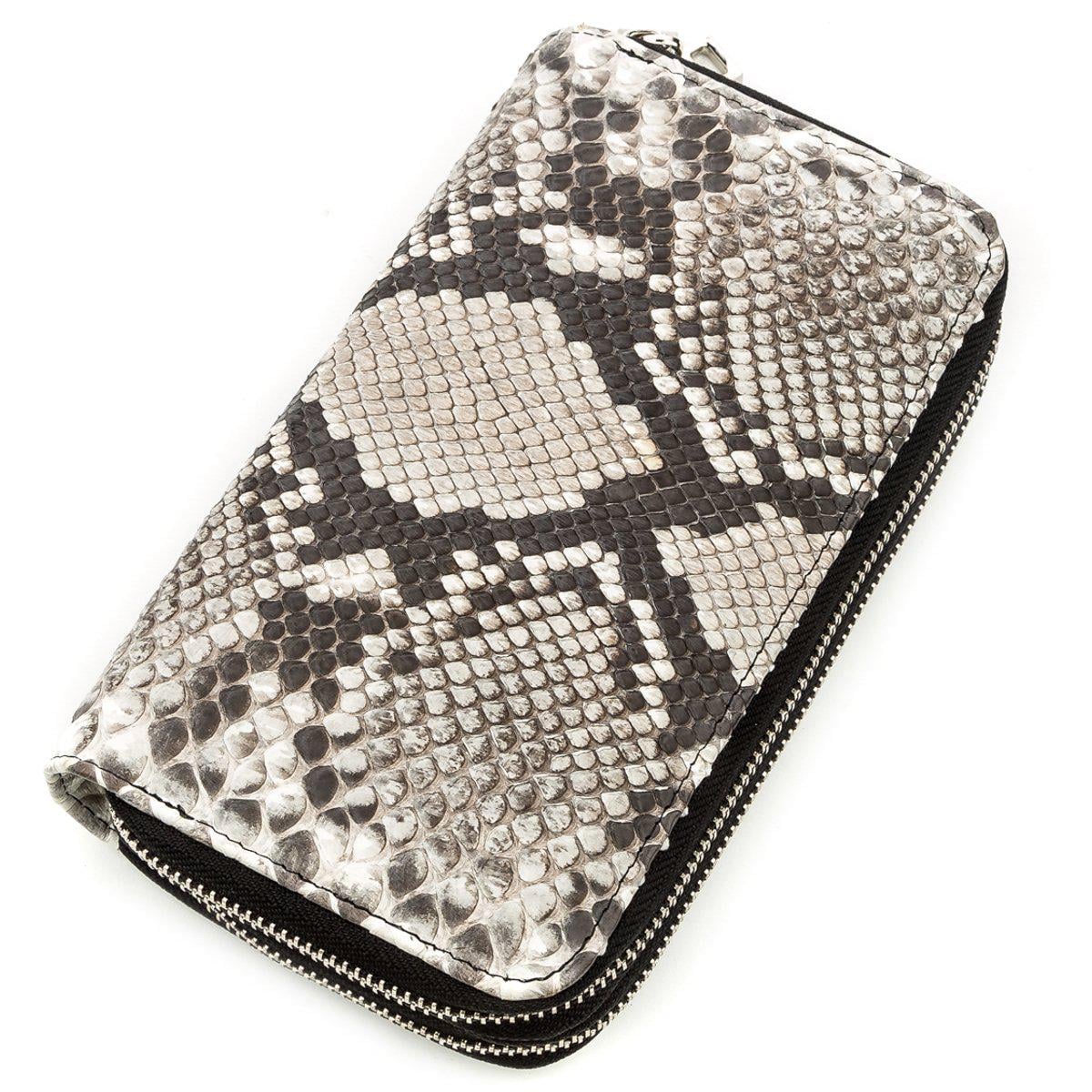 Кошелек женский Snake leather 18524 ​​кожа Серый