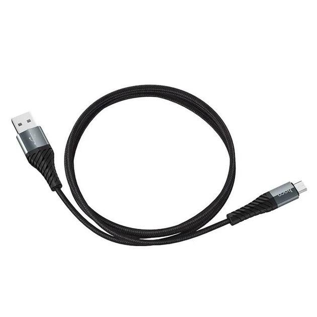 Кабель зарядний Hoco X38 Cool Micro USB 2,4A 1 м Чорний (2134436624)