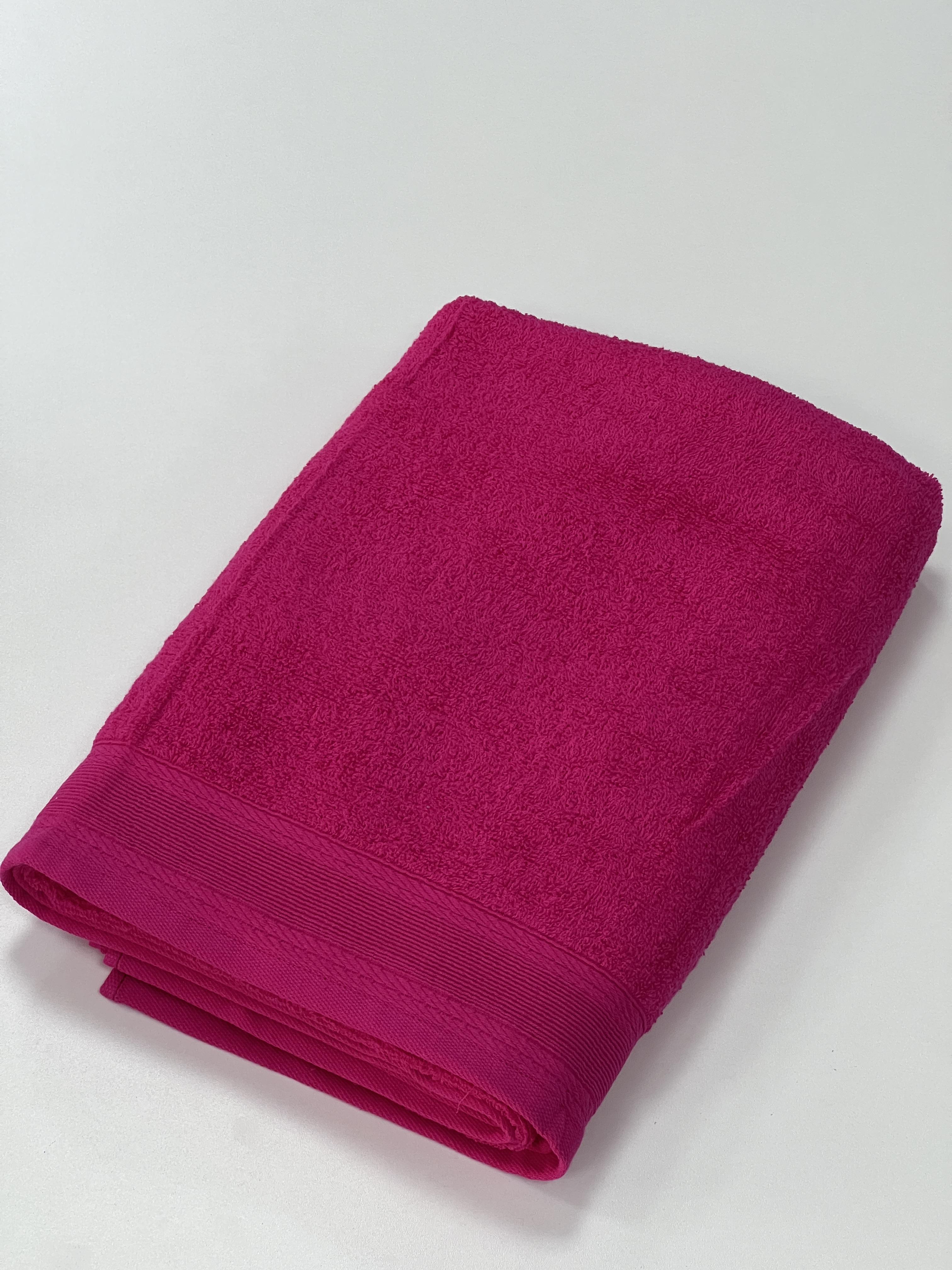 Полотенце махровое с бордюром 400г/м2 100х150 см Фуксия (9900239) - фото 3 Полотенце махровое с бордюром 400г/м2 100х150 см Фуксия (9900239) - фото 3
