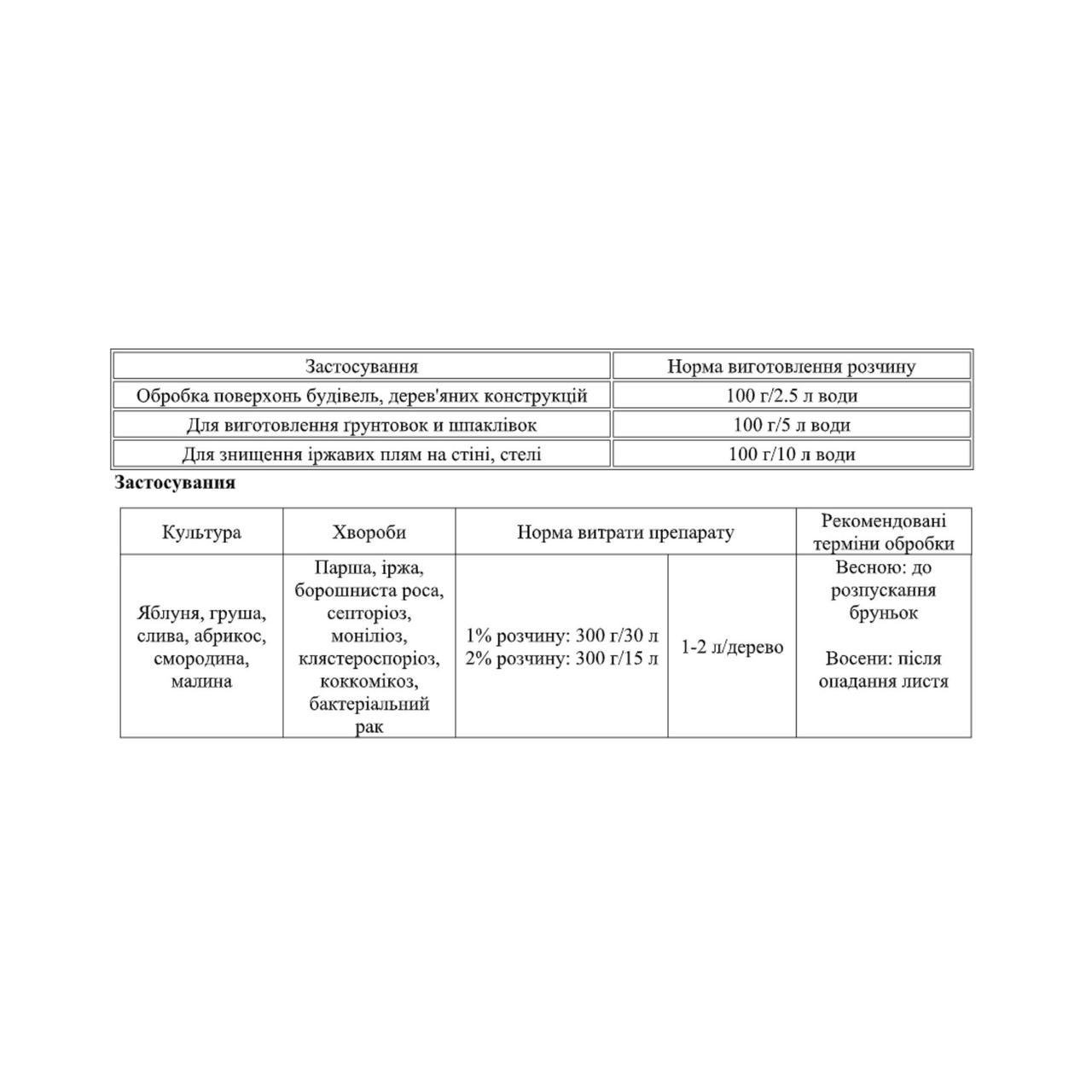 Фунгицид Медный купорос 100 г - фото 3 Фунгицид Медный купорос 100 г - фото 3