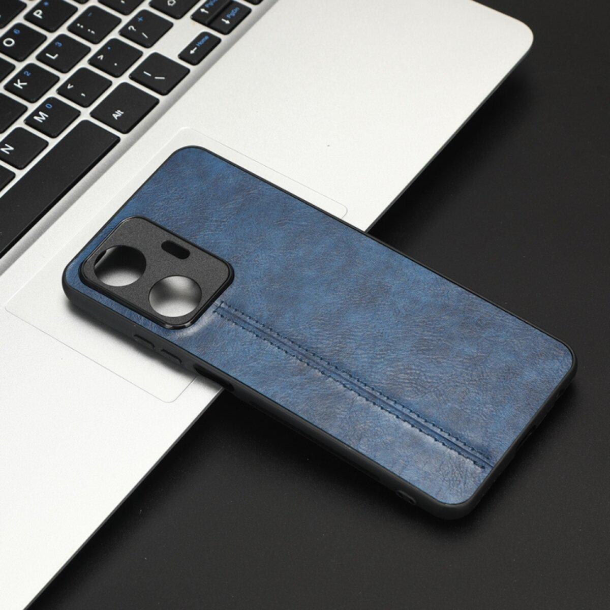 Протиударний чохол для Realme C55 Cosmiс Leather Case Blue - фото 5 Протиударний чохол для Realme C55 Cosmiс Leather Case Blue - фото 5
