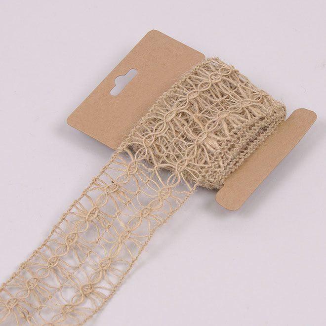 Лента из мешковины Flora 5 см х 2 м Натуральный (25885)