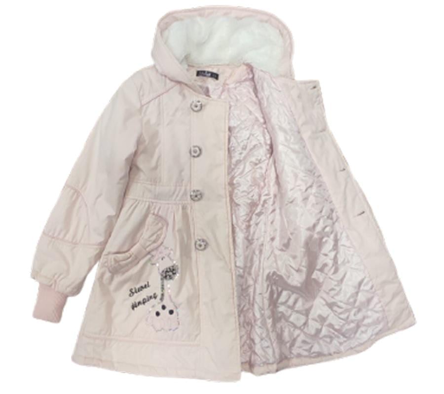 Пальто для девочки Siwei 01 легкий синтепон 128 см Пудровый (97302_128) - фото 2 Пальто для девочки Siwei 01 легкий синтепон 128 см Пудровый (97302_128) - фото 2