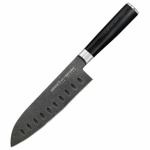 Нож-санток кухонный Samura MO-V Stonewash 180 мм (14490667) Нож-санток кухонный Samura MO-V Stonewash 180 мм (14490667)