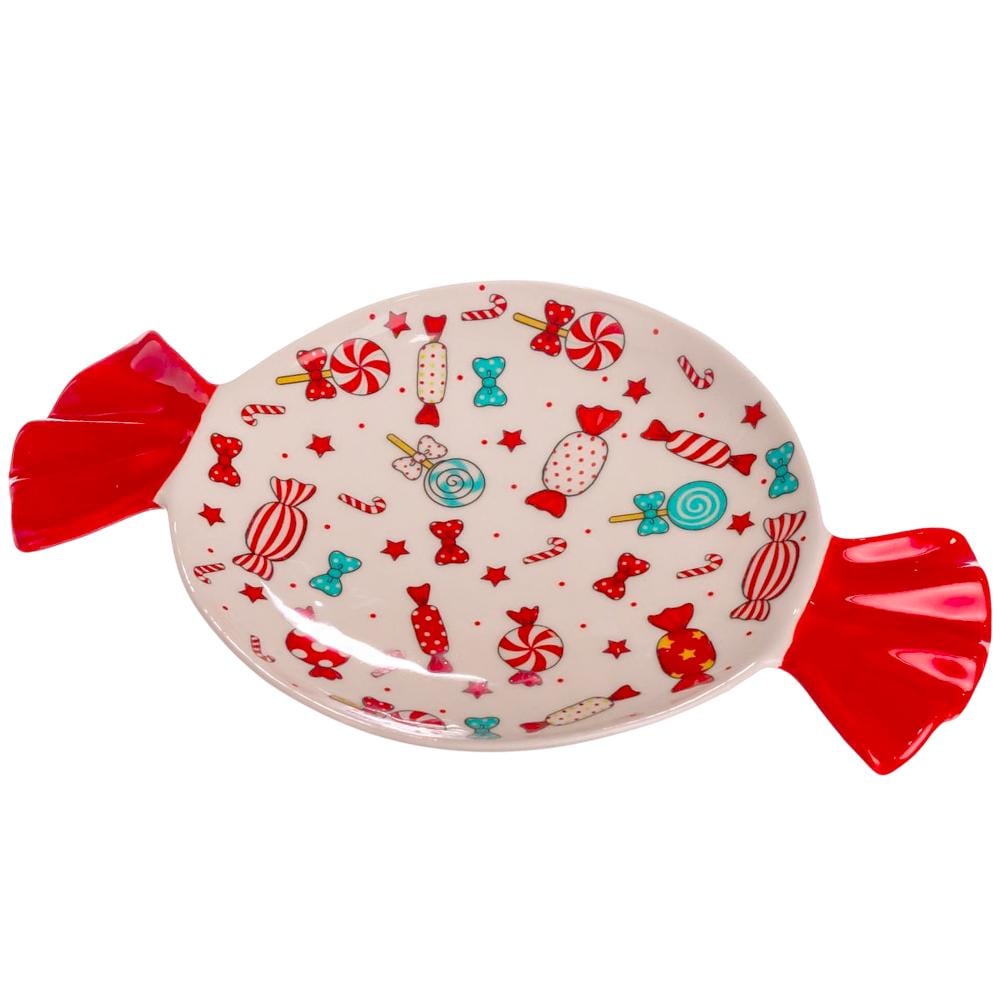 Тарілка новорічна сервірувальна порцелянова Ø15,5 см (CR-1-24) - фото 1 Тарілка новорічна сервірувальна порцелянова Ø15,5 см (CR-1-24) - фото 1