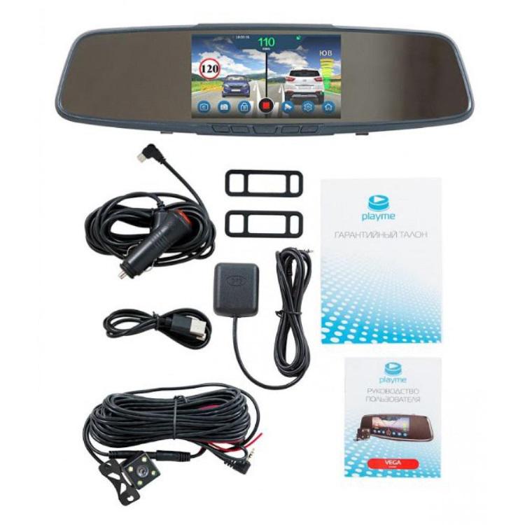 Зеркало с видеорегистратором и радар-детектором Playme VEGA Touch (10057932) - фото 6 Зеркало с видеорегистратором и радар-детектором Playme VEGA Touch (10057932) - фото 6