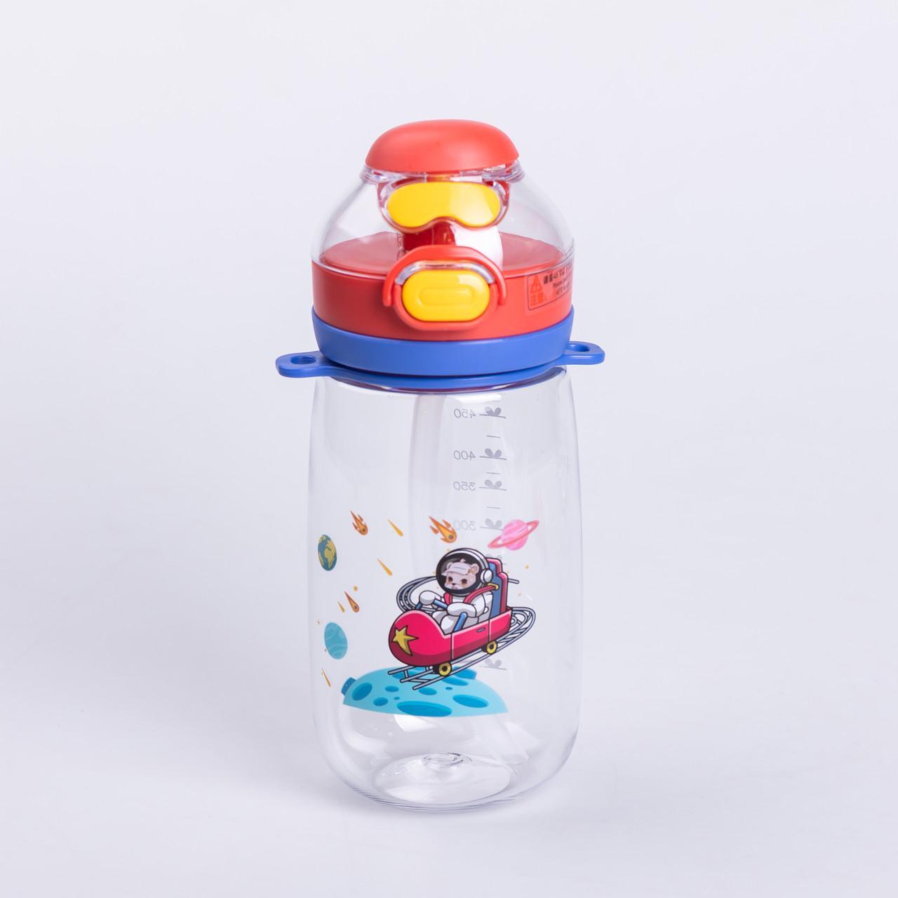 Пляшка для води дитяча з ремінцем 550 мл Червоний (HP-14-45R) - фото 2