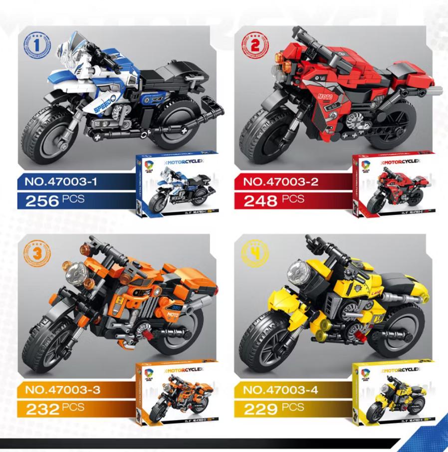 Конструктор Мотоциклы 4 модели 965 дет. - фото 5 Конструктор Мотоциклы 4 модели 965 дет. - фото 5