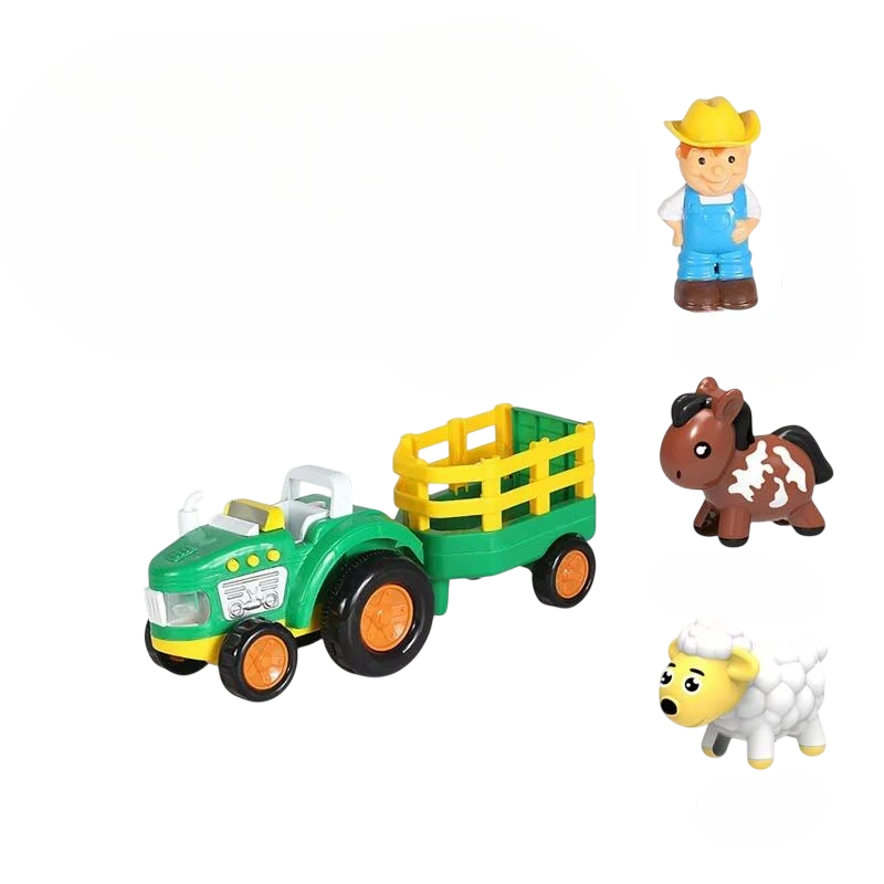 Детский музыкальный трактор Limo Toy 500-766-67 с прицепом (1702701285)