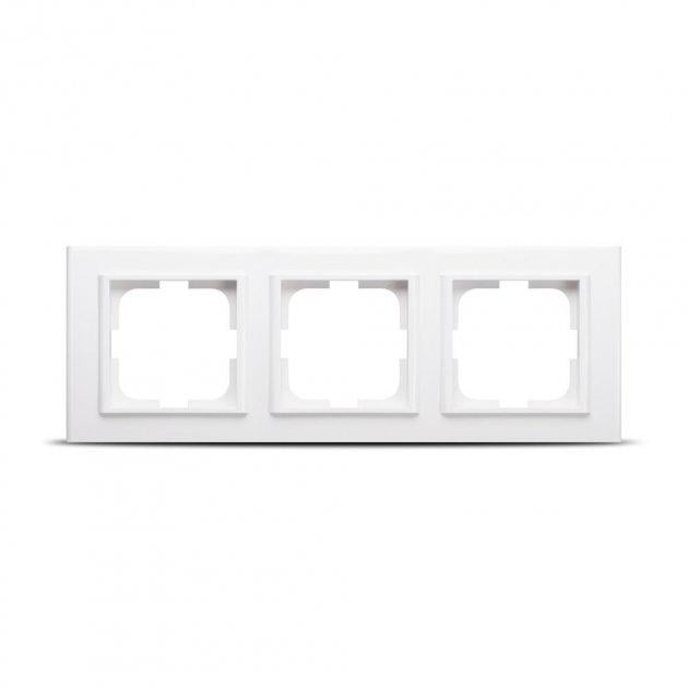 Рамка Ovivo Grano на 3 места универсальная Белый (400-010000-227)