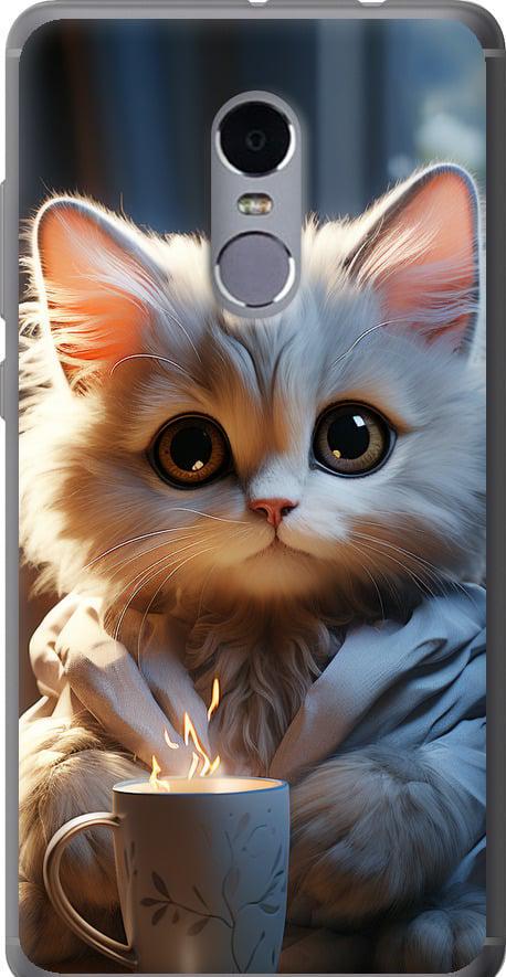 Чехол на Xiaomi Redmi Note 4 White cat (5646t-352-42517)