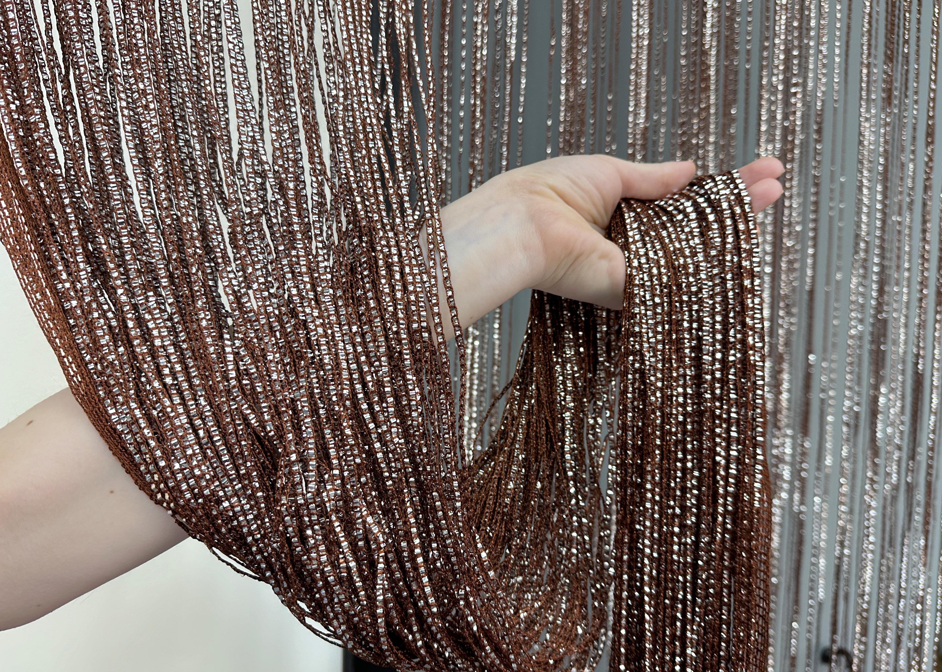 Шторы-нити Rovi Premium с люрексом 300х300 см Коричневый (61-115) - фото 5 Шторы-нити Rovi Premium с люрексом 300х300 см Коричневый (61-115) - фото 5