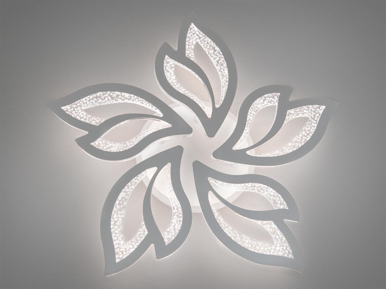 Люстра LED в спальню с пультом 2455-5WH-LS 80 W на 14 м2 Белый (2437060102) - фото 9