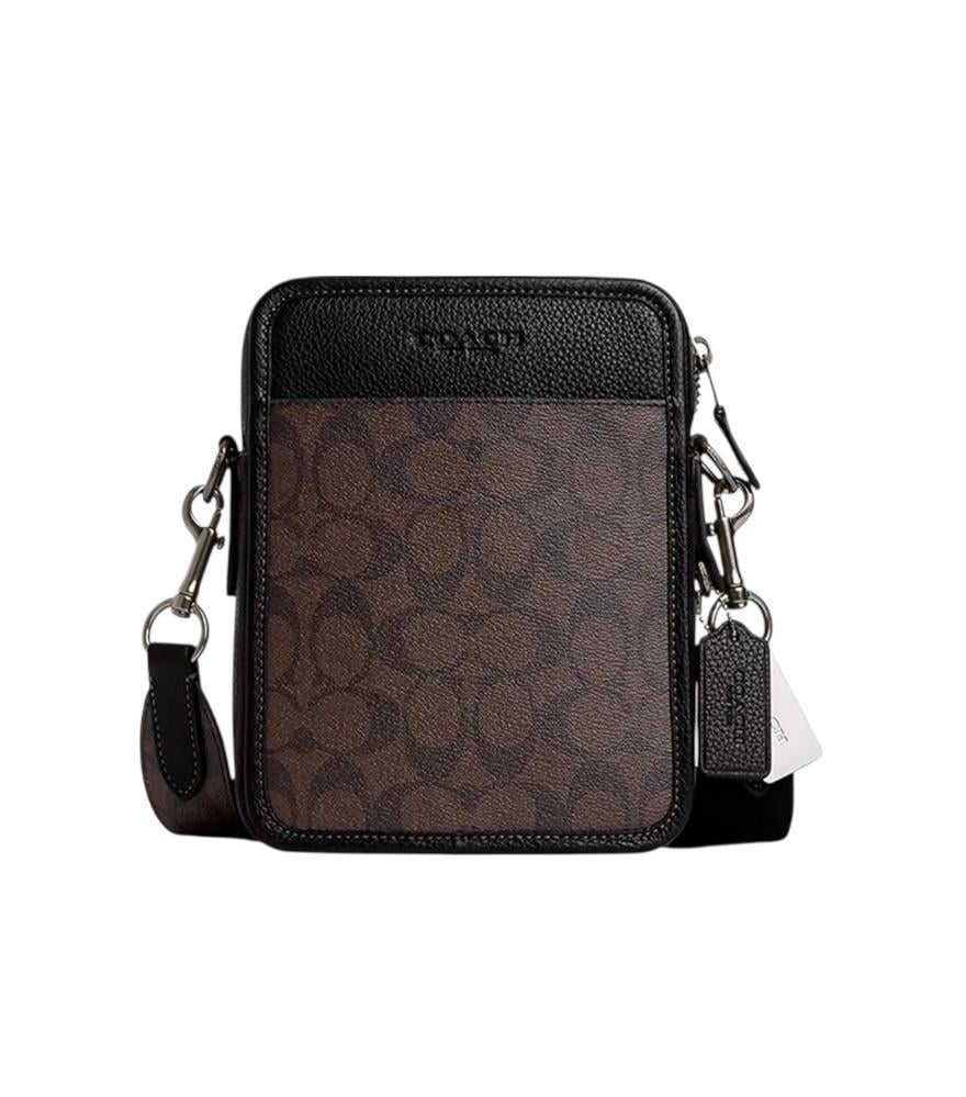 Сумка мужская Coach Sullivan Black/Brown CC009 (2938449239)