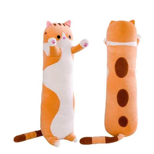 Мягкая игрушка-обнимашка Кот-батон 70 см Оранжевый (375368)