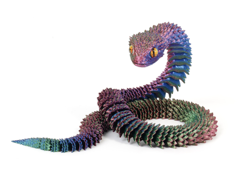 Фигурка подвижная 3D змея антистресс с драконьей чешуей 30 см (187) Фигурка подвижная 3D змея антистресс с драконьей чешуей 30 см (187)