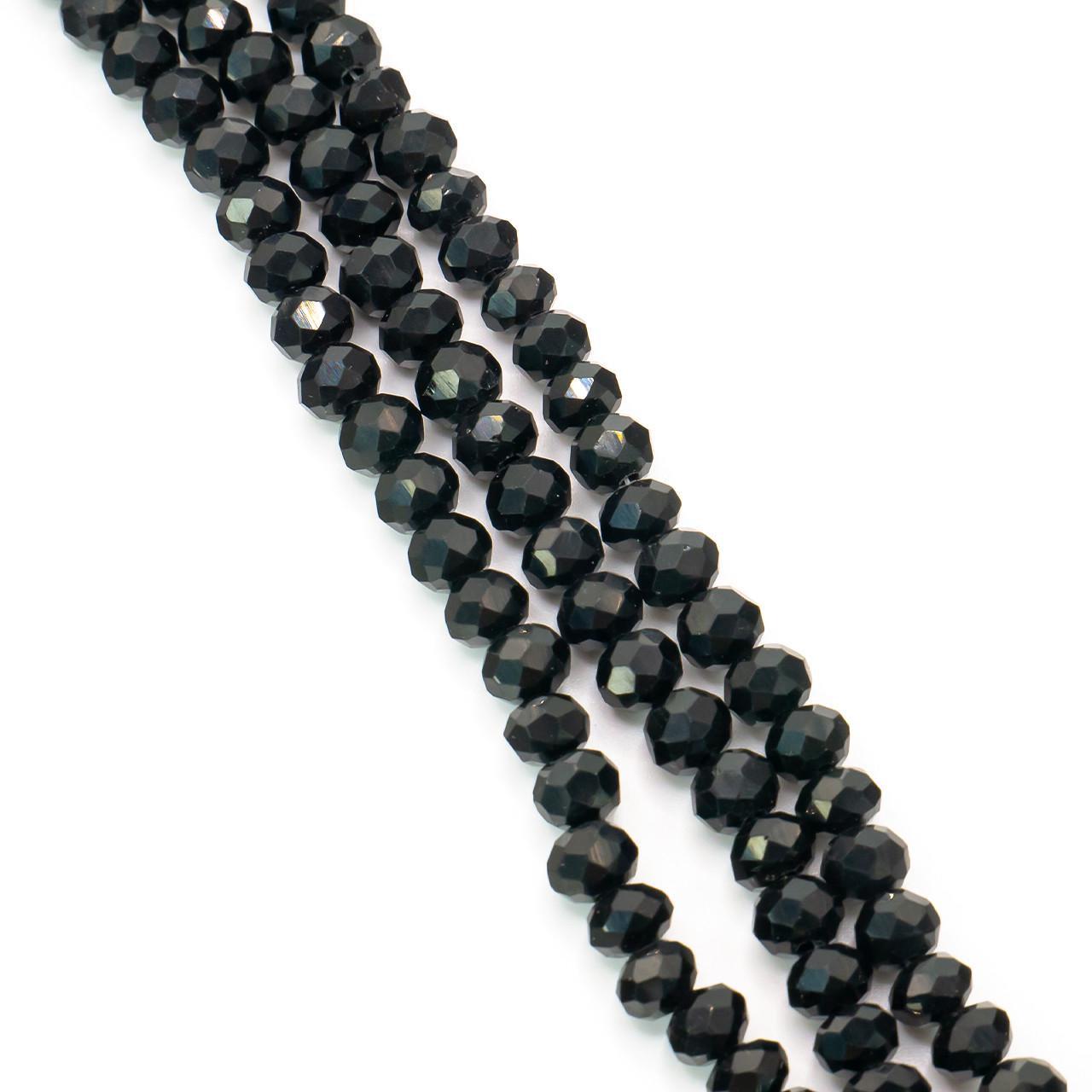 Бусины Swarovski рондель огранки 3х2 мм 175 шт. Черный (БС0302а06)