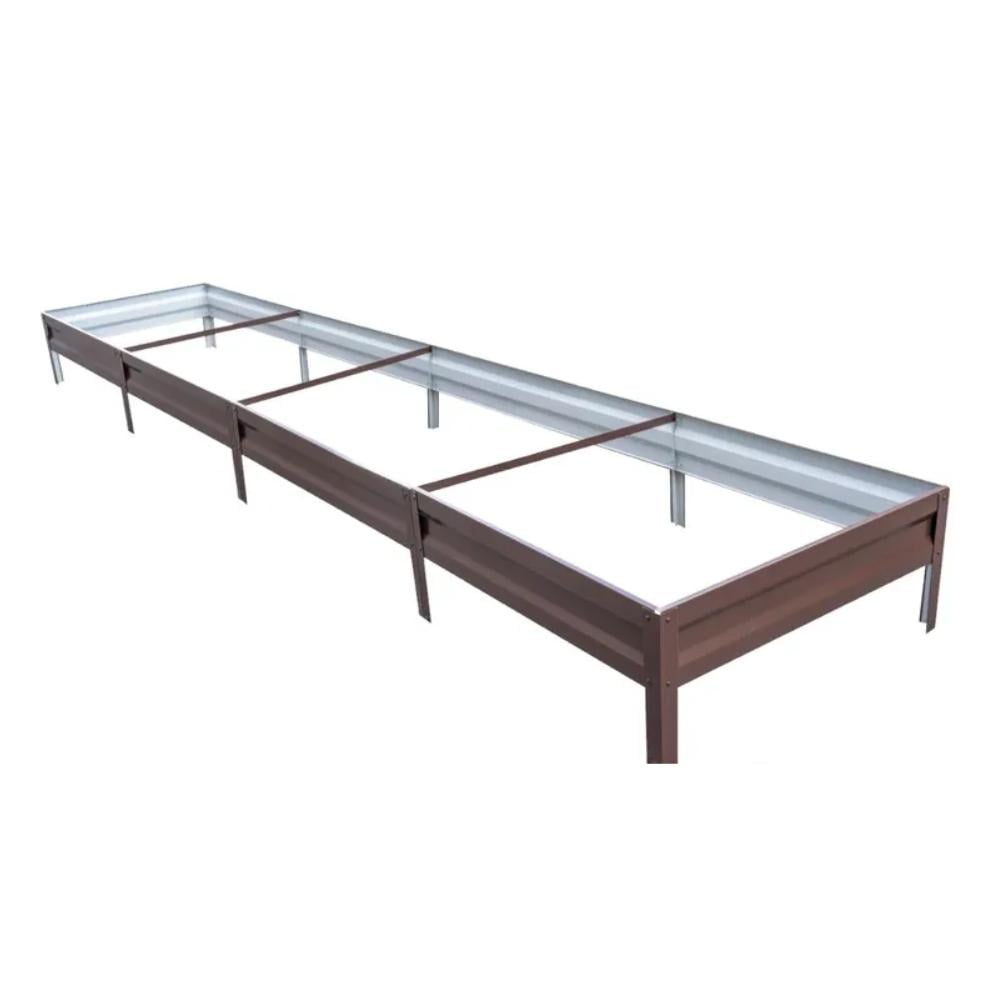 Грядка оцинкованная SIMBUD 1х4х0,3 м Коричневый (3567897)