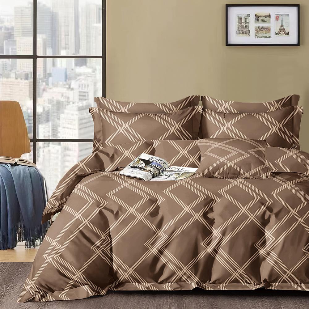 Комплект постельного белья Zastelli YY206 сатин евро 200х220 см Разноцветный (22358)