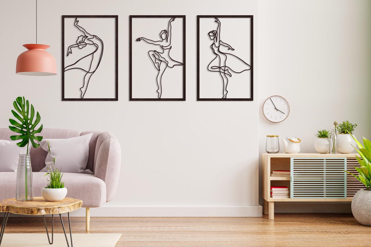 Декоративное панно на стену Upwood Decor Modules Ballerina Panel 54х120 см Black (1577815592)