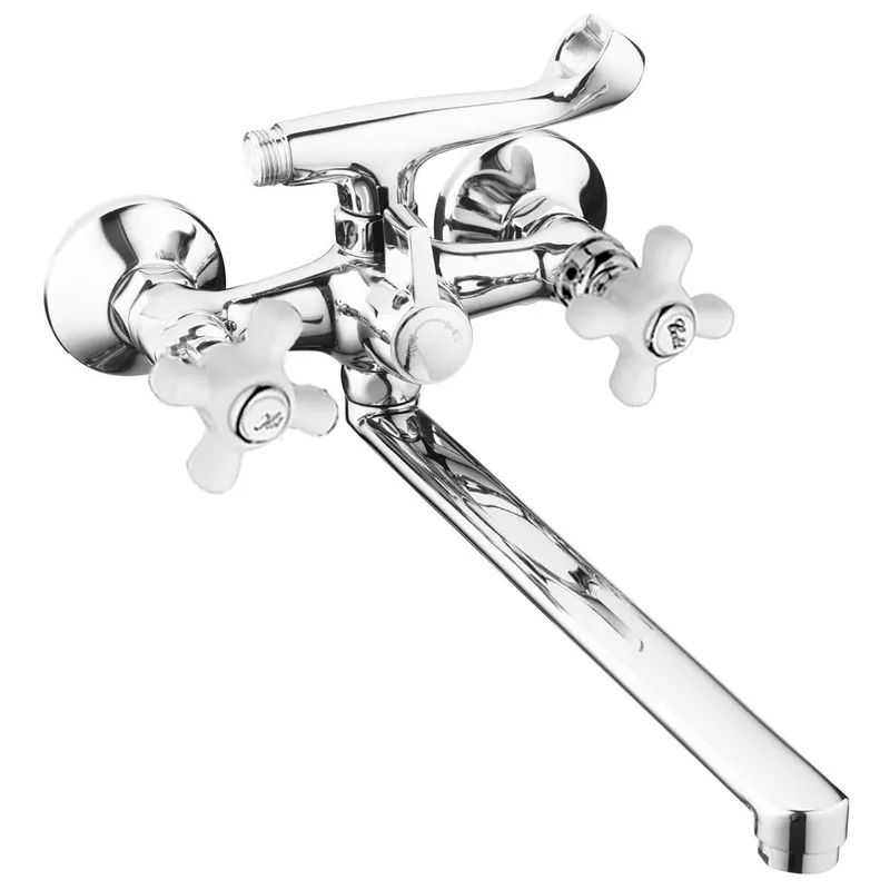 Смеситель для ванны Haiba Odyssey 140 из латуни Стальной (HB0302) Смеситель для ванны Haiba Odyssey 140 из латуни Стальной (HB0302)