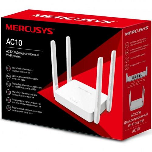 Маршрутизатор Mercusys AC10 AC1200 2xFE LAN 1xFE WAN 2,4/5 ГГц (568568) - фото 4