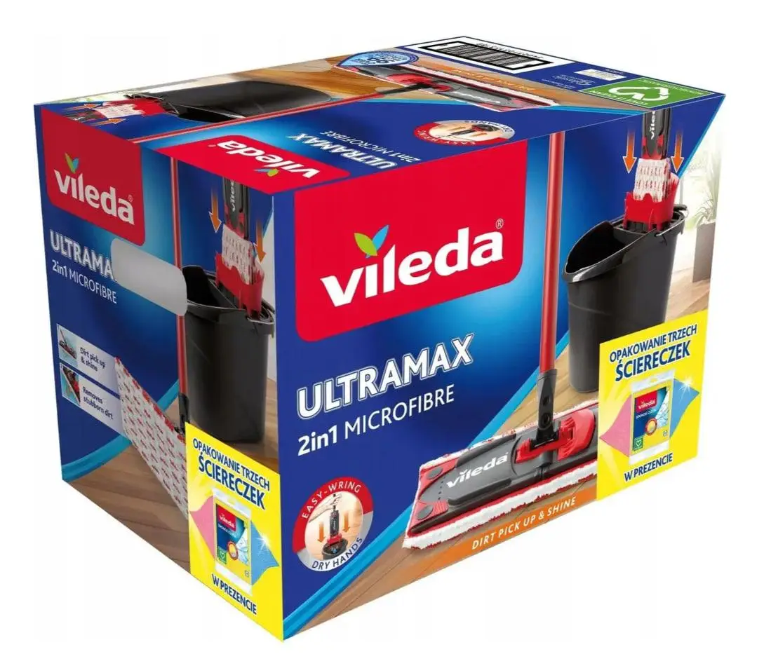 Набор для уборки Vileda UltraMax Box 177453 12 л (30067321) - фото 3 Набор для уборки Vileda UltraMax Box 177453 12 л (30067321) - фото 3