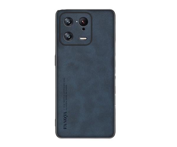 Кожаный чехол - накладка Fanoya для Xiaomi 13 Pro Синий