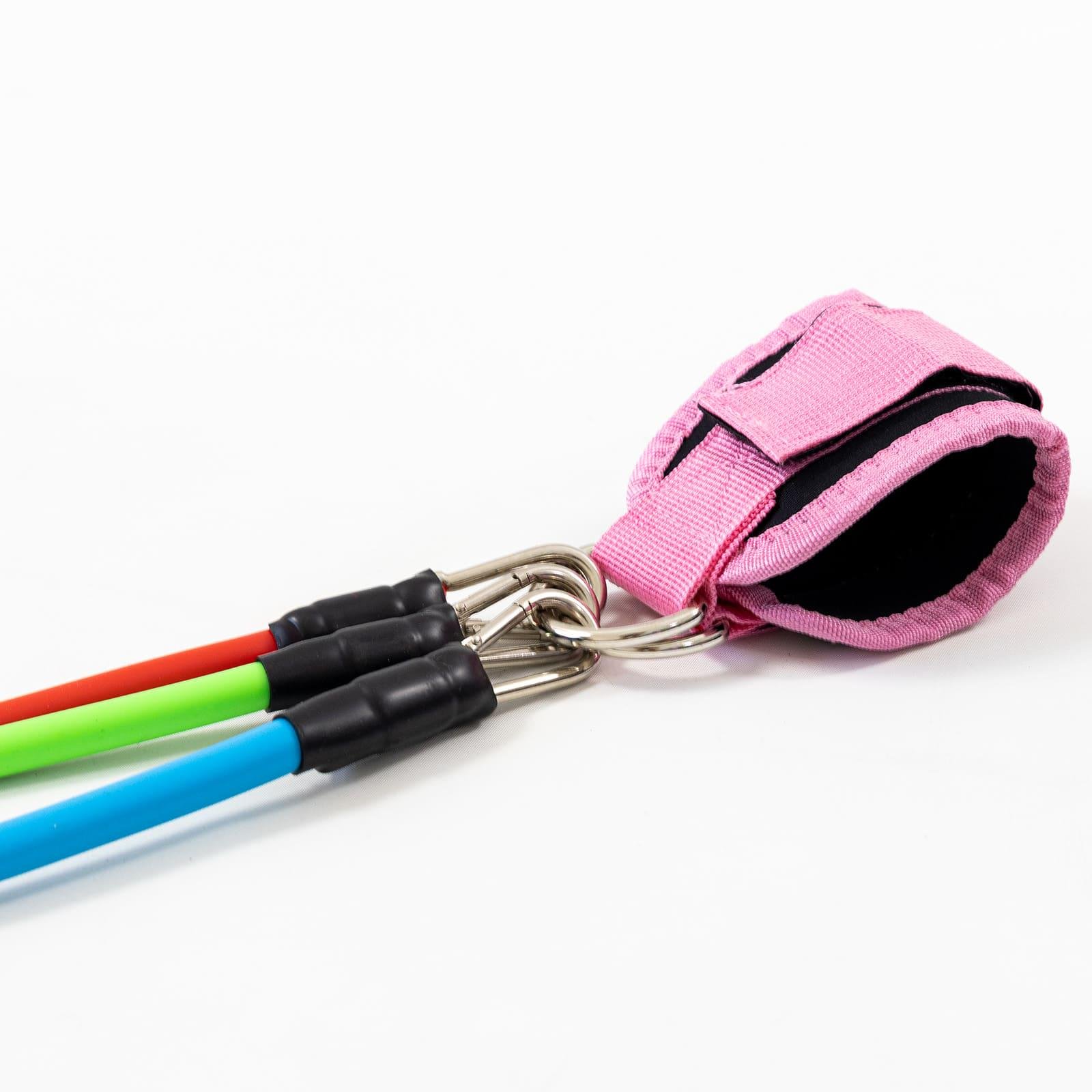 Эспандер латеральный OSPORT трубчатый 3 шт. с манжетой Розовый (MS 4612) - фото 3 Эспандер латеральный OSPORT трубчатый 3 шт. с манжетой Розовый (MS 4612) - фото 3