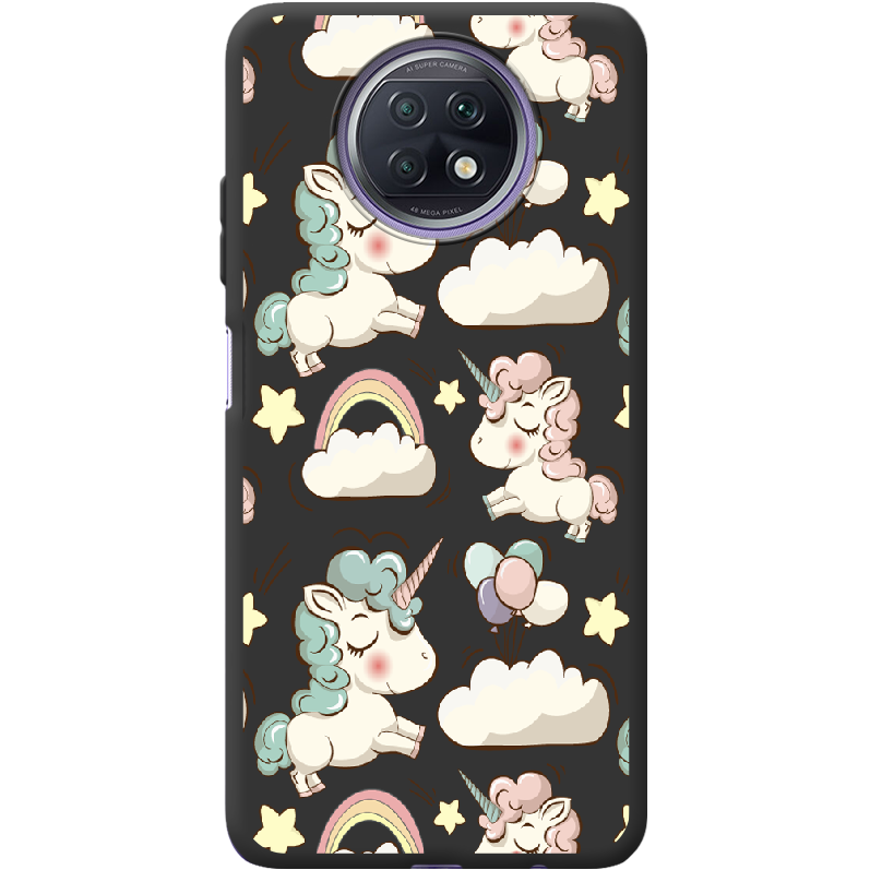 Чохол BoxFace Xiaomi Redmi Note 9T Unicorns Чорний силікон (42123-cc2-42207)