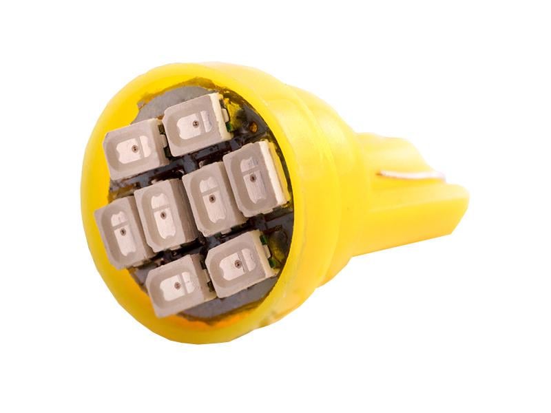 Автомобильная лампа светодиодная LEDUA T10-1206-8 SMD 12V Желтый (943)