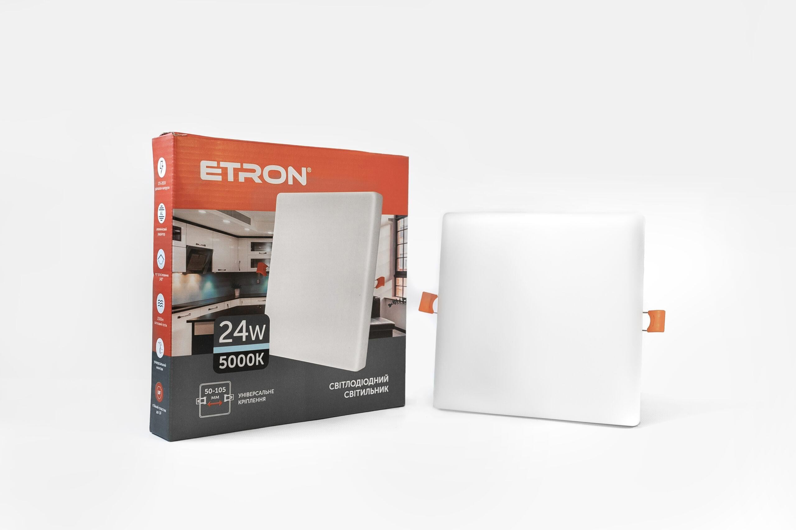 Светильник точечный ETRON 24W 5000K IP20 (15811-е)