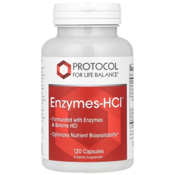 Ферменты пищевые Protocol for Life Balance Enzymes-HCl 120 капс. (23712889)