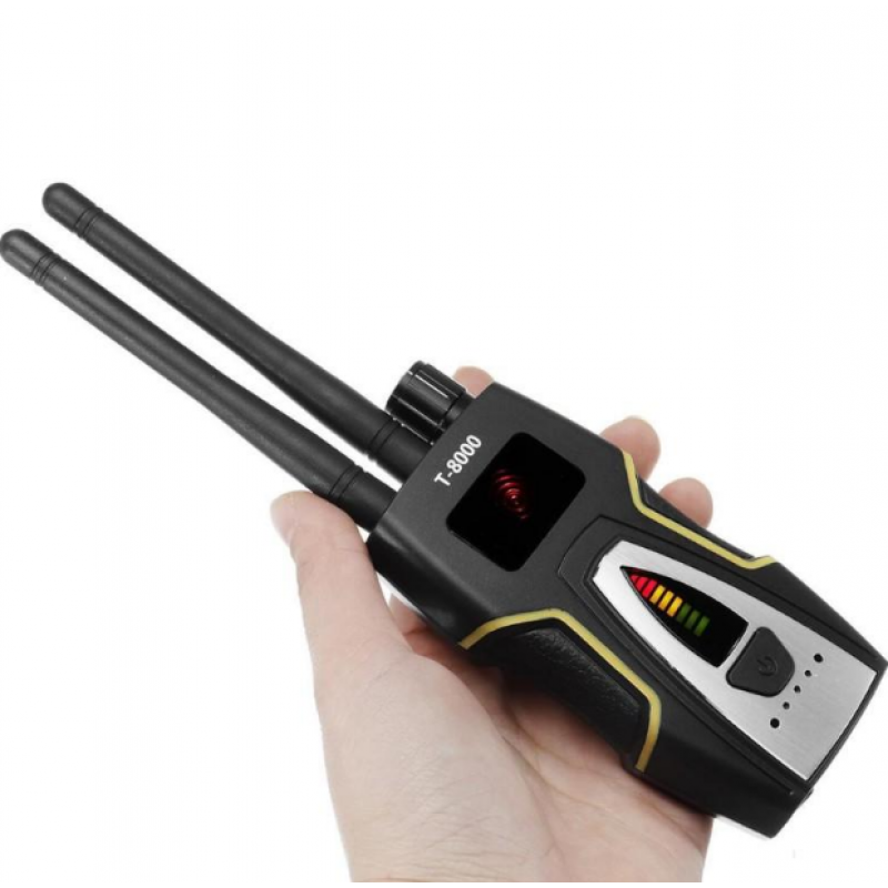 Детектор виявлення жучків і камер Scanner T-8000 бездротовий Чорний