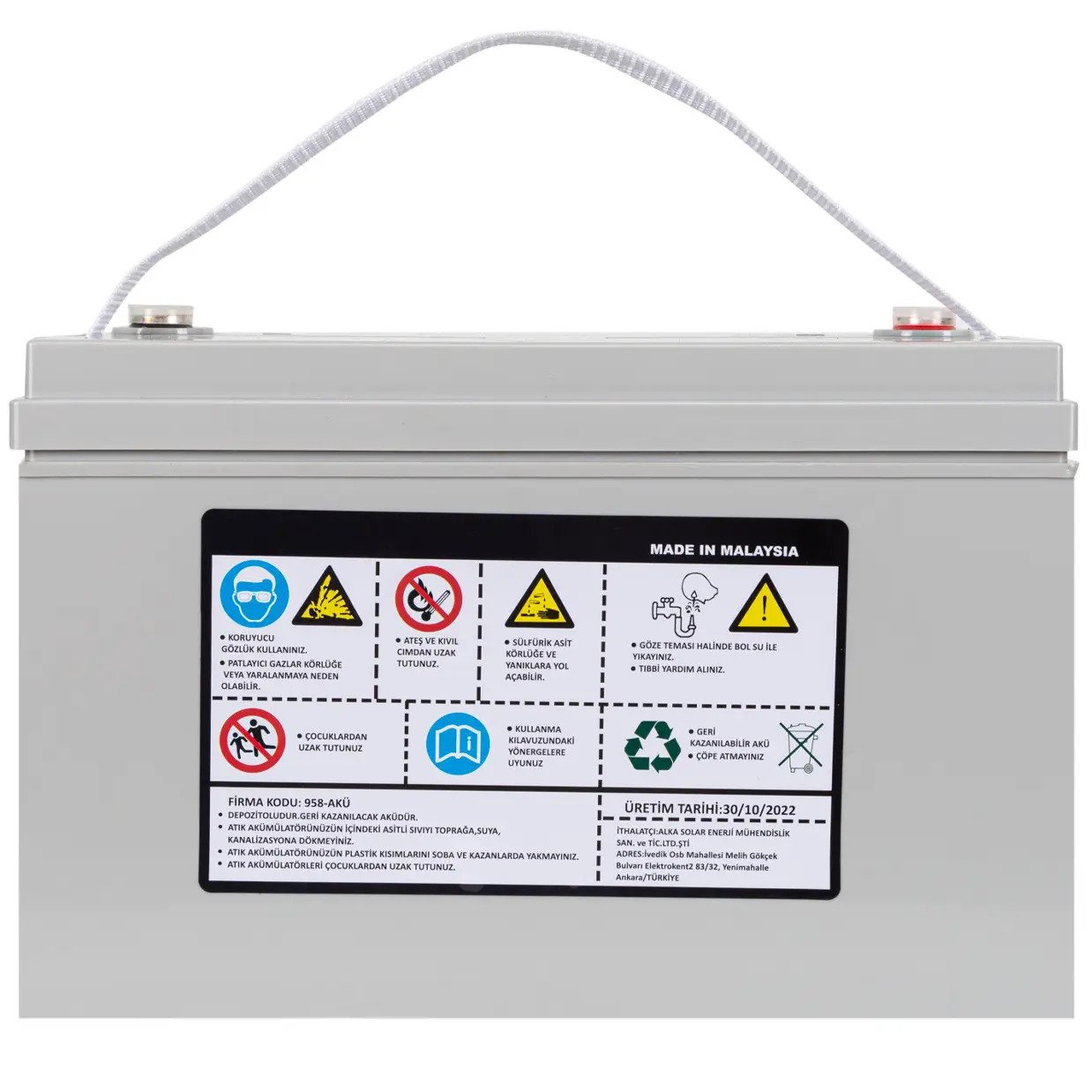 Акумулятор гелевий Solinved 100 Ah 12 В - фото 3