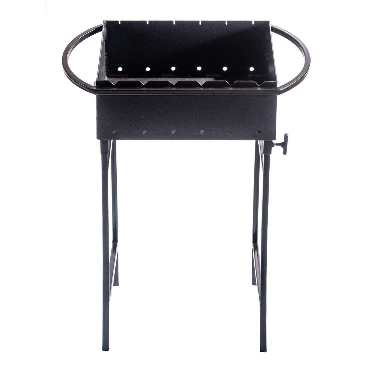 Мангал разборный Гектор на ножках на 6 шампуров 4 мм (MN6-4) - фото 1 Мангал разборный Гектор на ножках на 6 шампуров 4 мм (MN6-4) - фото 1
