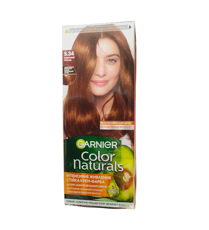 Краска для волос Garnier Color Naturals 5.34 Карамельний шоколад