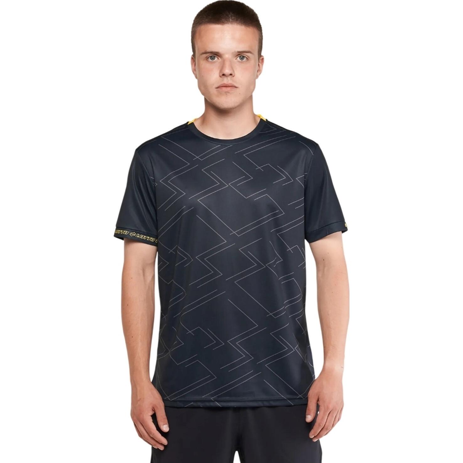 Футболка Lotto LOGO DUE TEE PRT 219318/1CL M Черно-желтый (60457-48)