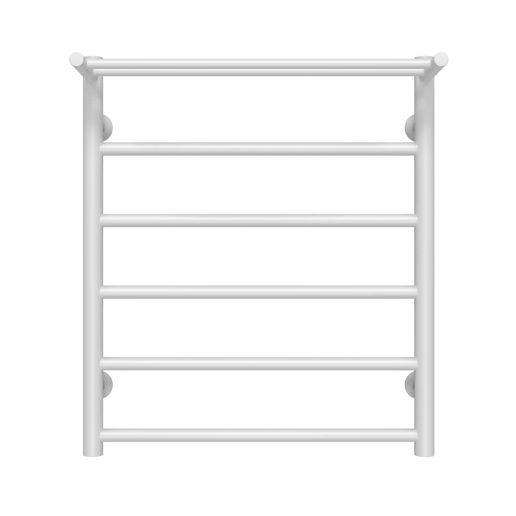 Полотенцесушитель водяной Deffi Терма П6 боковое левое подключение нержавеющая сталь 500х600 мм Белый (C.TE.60.50.6.W.B)