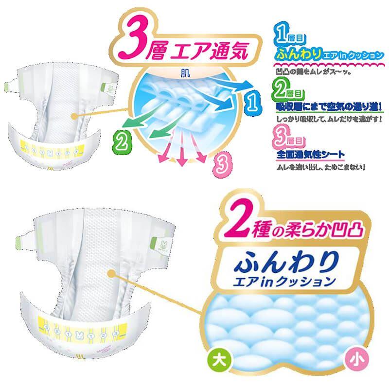 Подгузники Kao Merries М 6-11 кг 54 шт. (2667088746) - фото 3 Подгузники Kao Merries М 6-11 кг 54 шт. (2667088746) - фото 3