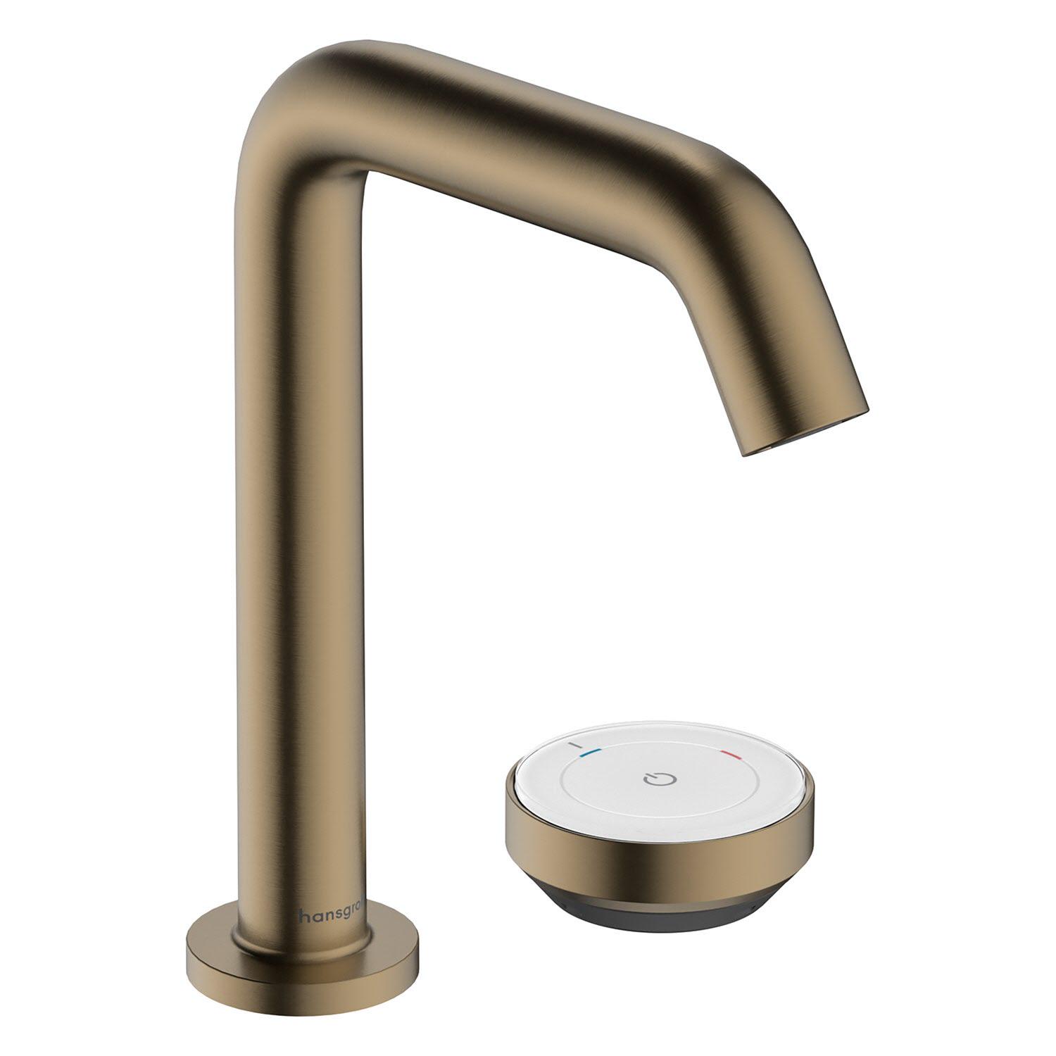 Смеситель для умывальника Hansgrohe Tecturis EcoSmart+ 73353140 однорычажный Бронзовый (250483)