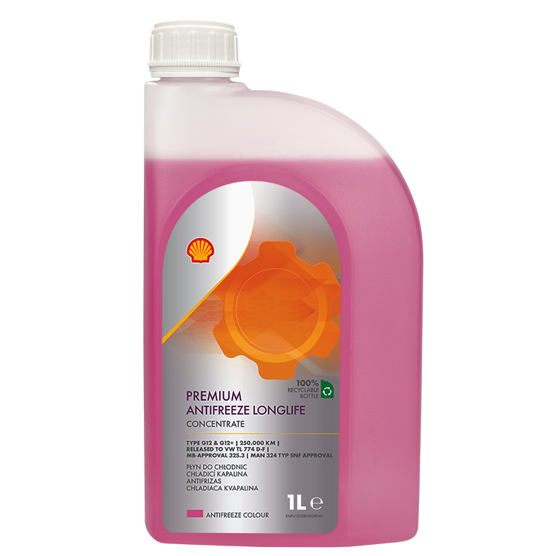 Антифриз SHELL Premium Antifreeze LongLife 774 D-F G12+ ready to use 1 л