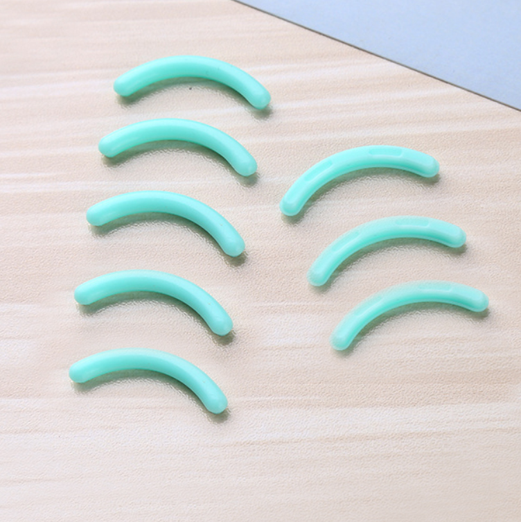 Вкладки сменные в зажим для закручивания ресниц силиконовые 8 шт. Бирюзовый (K7-13-1064-Б)