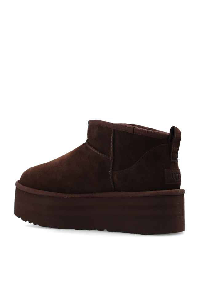 Уги жіночі UGG Ultra Mini Platform Chocolate Suede р. 38 Темно-коричневий (16932) - фото 2